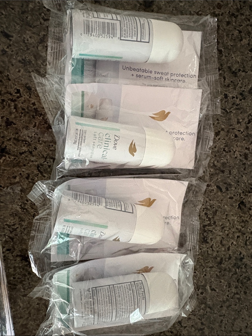 Dove 4 individual 1oz clinical care Women’s Antiperspirant Deodorant